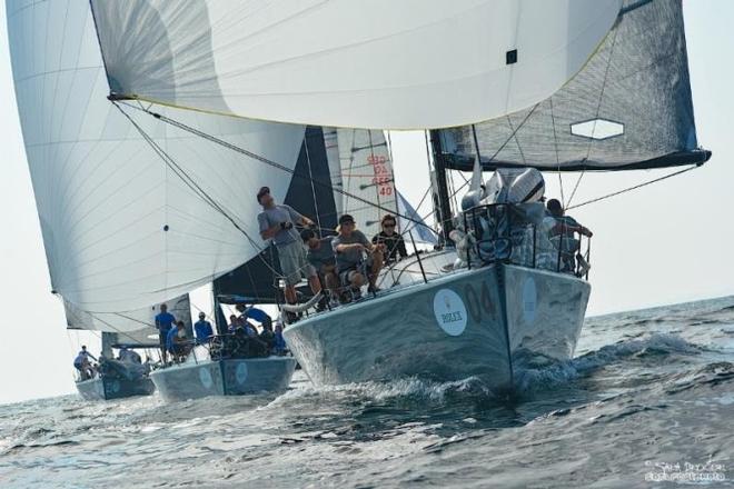 Helmut Jahn steers Flash Gordon 6 to victory in race 4. - 2015 Rolex Farr 40 North American Championship © Farr 40 Class Association