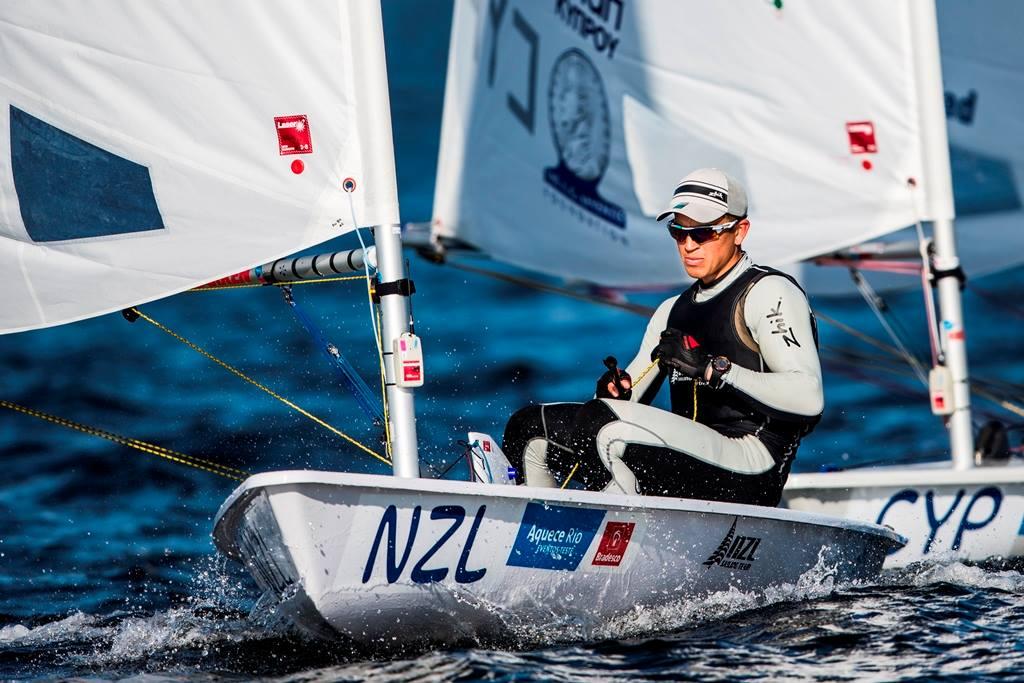 Andy Maloney - NZL Sailing Team competing in the first event of the 2015 Olympic Test Regatta photo copyright NZL Sailing Team taken at  and featuring the  class