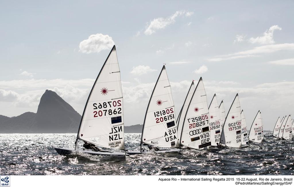 Laser - Day 6 Pre-Olympics Rio de Janeiro<br />
 © Sailing Energy/ISAF