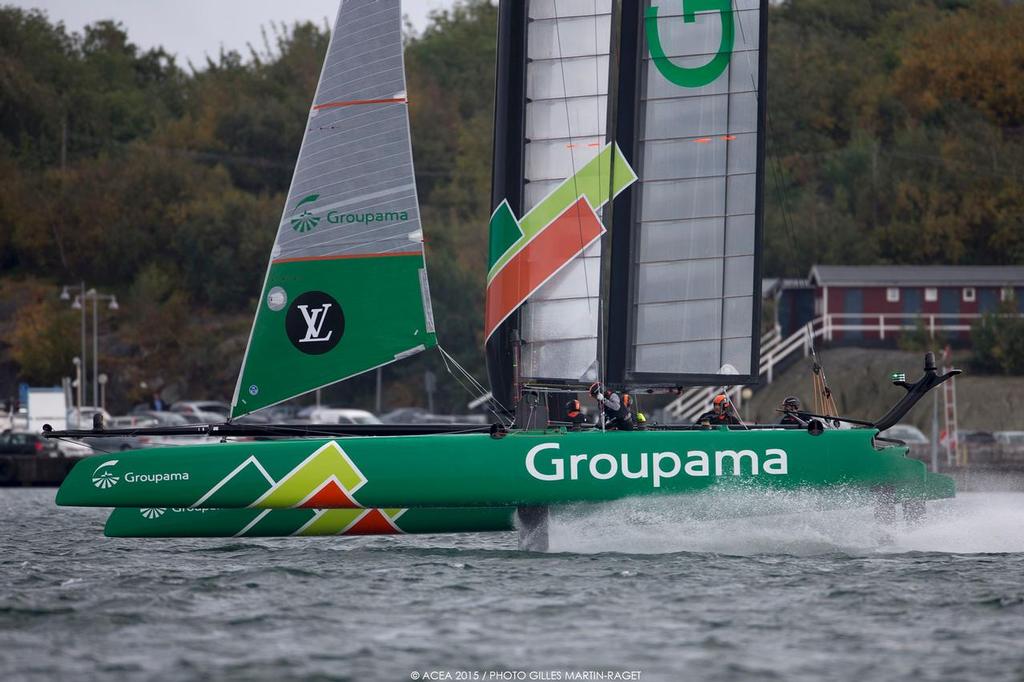 35th America's Cup, Louis Vuitton America's Cup World Series Gothenburg 2015, Tech Day, photo copyright ACEA /Gilles Martin-Raget taken at  and featuring the  class