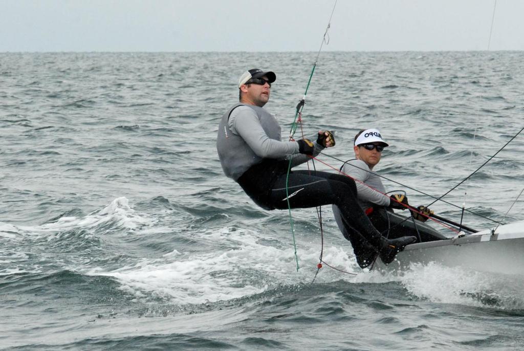 The 2015 East Coast Champions, Craig Thompson (helm) and Mike Curtin (crew.) © Jerry Woelfel