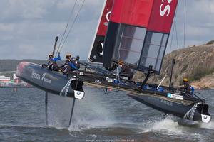 Emirates Team NZ - Day 1, Race 2 - 2015 Louis Vuitton America&rsquo;s Cup World Series Gothenburg photo copyright ACEA 2015 / Photo Gilles Martin-Raget taken at  and featuring the  class