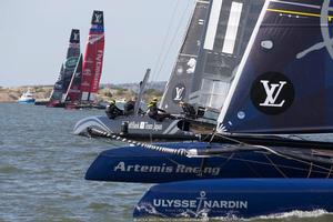 Race 2 - 2015 Louis Vuitton America's Cup World Series Gothenburg photo copyright ACEA 2015 / Photo Gilles Martin-Raget taken at  and featuring the  class