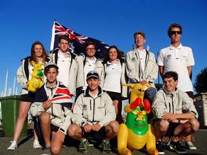 The Australian team contesting the Laser 4.7 youth world championships at Medemblik, The Netherlands. - 2015 Laser 4.7 Youth World Championships photo copyright International Laser Class Association http://www.laserinternational.org taken at  and featuring the  class