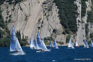 Day 1-2 racing at Riva del Garda - 2015 Cadet World Championships photo copyright  Elena Giolai/Fraglia Vela Riva taken at  and featuring the  class