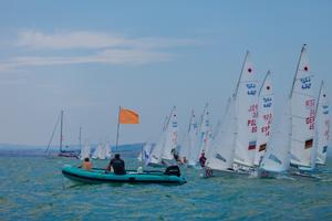 470 Women start - 2015 420 and 470 Junior European Championships photo copyright Viktor Nalbantov taken at  and featuring the  class