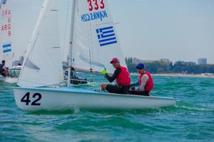 Alexandros Kavvas/Akylas Drougkas (GRE) - 2015 420 and 470 Junior European Championships photo copyright Viktor Nalbantov taken at  and featuring the  class