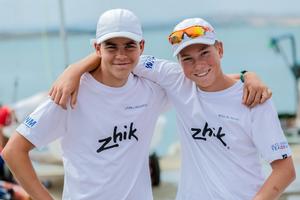 Nicolas Rolaz/Erwan Lamour (SUI) - 2015 420 and 470 Junior European Championships photo copyright Viktor Nalbantov taken at  and featuring the  class