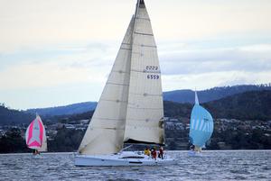 Wot If took line honours in today's RYCT winter race on the Derwent. photo copyright  Peter Campbell taken at  and featuring the  class