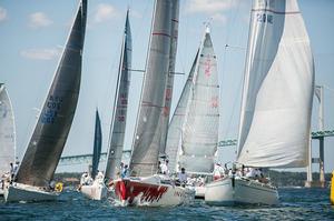 The 2015 Ida Lewis Distance Race Start photo copyright Meghan Sepe taken at  and featuring the  class