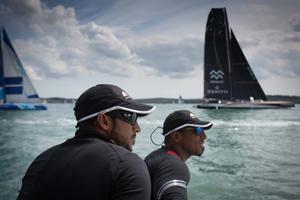 Musandam-Oman Sail's race so far - 2015 Rolex Fastnet Race photo copyright Lloyd Images taken at  and featuring the  class