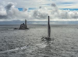 Spindrift 2 rounding the Fastnet Rock photo copyright  Kurt Arrigo http://www.loropianasuperyachtregatta.com taken at  and featuring the  class