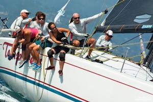 Ray Godwin and the team on Temptress. - 2015 Rolex Farr 40 North American Championship photo copyright Farr 40 Class Association taken at  and featuring the  class