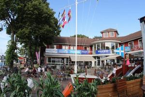 Perfect shoreside ambience on the patio at Parnu YC - 2015 Volvo Estonia ORC European Championship photo copyright  Max Ranchi Photography http://www.maxranchi.com taken at  and featuring the  class