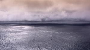 A moody aerial shot taken by Rolex photographer, Kurt Arrigo - 2015 Rolex Fastnet Race photo copyright  Rolex/ Kurt Arrigo http://www.regattanews.com taken at  and featuring the  class