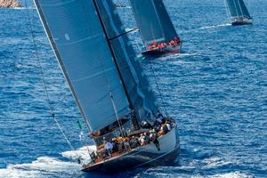Fleet in action in Maxi Yacht Rolex Cup 2014 photo copyright  Rolex / Carlo Borlenghi http://www.carloborlenghi.net taken at  and featuring the  class