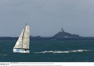 Fleet in action - 2015 Mini Transat Îles de Guadeloupe photo copyright  Jacques Vapillon / Mini Transat http://www.minitransat.fr taken at  and featuring the  class