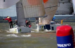 Downwind gate fights in Class C - 2015 Volvo Estonia ORC European Championship photo copyright Max Ranchi / ORC taken at  and featuring the  class