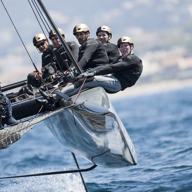 Yann Guichard's crew on Spindrift Racing  - 2015 Bullitt GC32 Racing Tour © Guilain Grenier/Bullitt GC32 Racing Tour