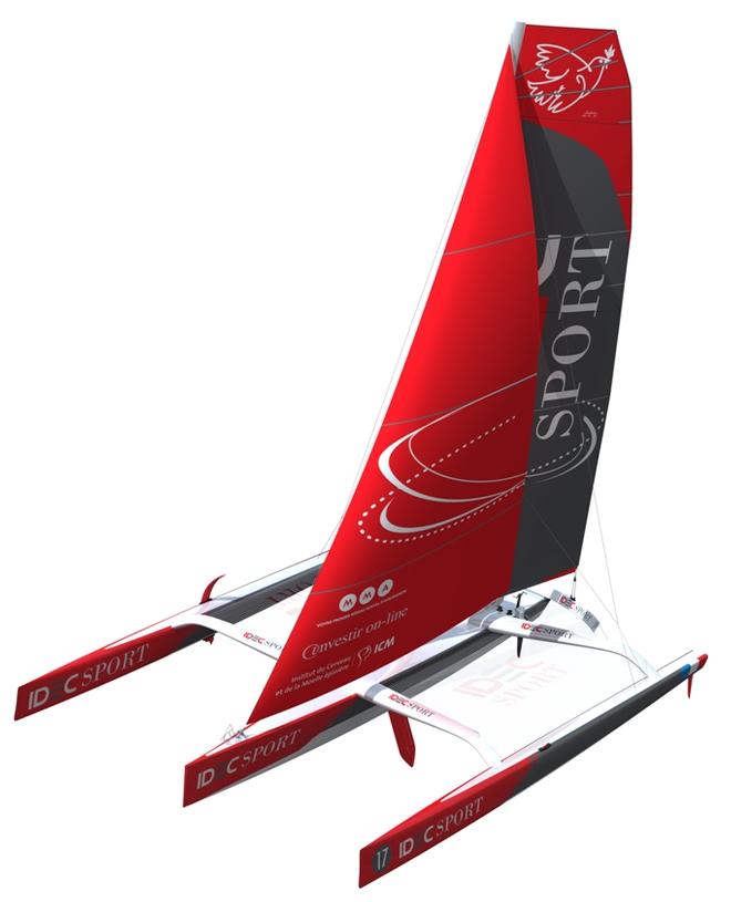new IDEC SPORT trimaran - 2015 Jules Verne Trophy © Mer et Media / JB Epron / IDEC Sport