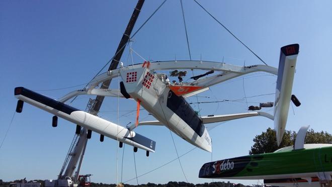 new IDEC SPORT trimaran - 2015 Jules Verne Trophy © Y.Perfornis/Multiplast