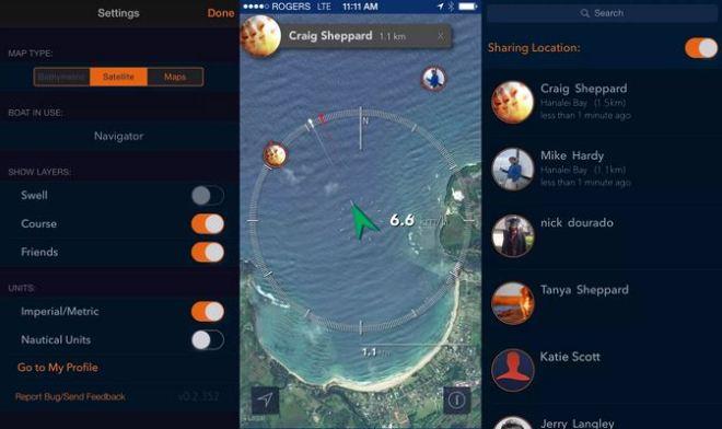 Main user interface - Swell Advantage © Swell Advantage