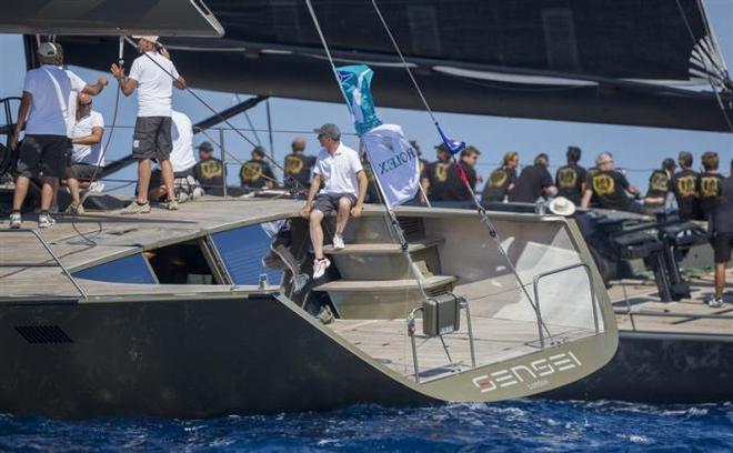 The interesting stern of Wally 94.3 SENSEI (GBR) - 2015 Maxi Yacht Rolex Cup ©  Rolex / Carlo Borlenghi http://www.carloborlenghi.net