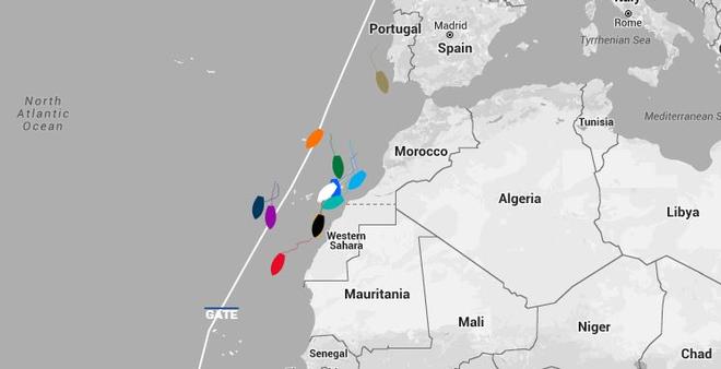 Current positions - 2015-16 Clipper Round the World Yacht Race &copy; Clipper Ventures