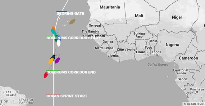 Current positions - 2015-16 Clipper Round the World Yacht Race © Clipper Ventures