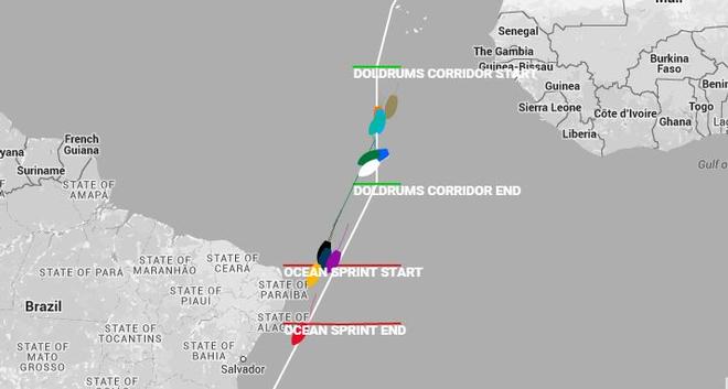 Current positions - 2015-16 Clipper Round the World Yacht Race © Clipper Ventures
