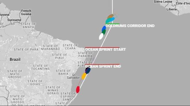 Current positions - 2015-16 Clipper Round the World Yacht Race © Clipper Ventures