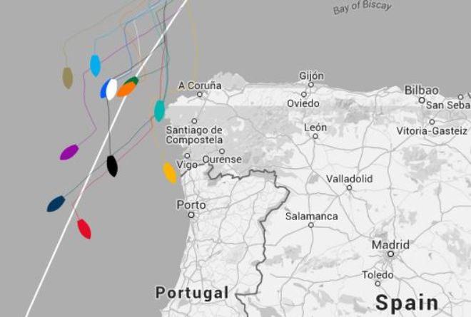 Current positions - 2015-16 Clipper Round the World Yacht Race © Clipper Ventures