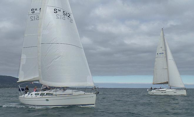 Bill Hutchison's Jeanneau, Scallywag, under sail. © Event Media