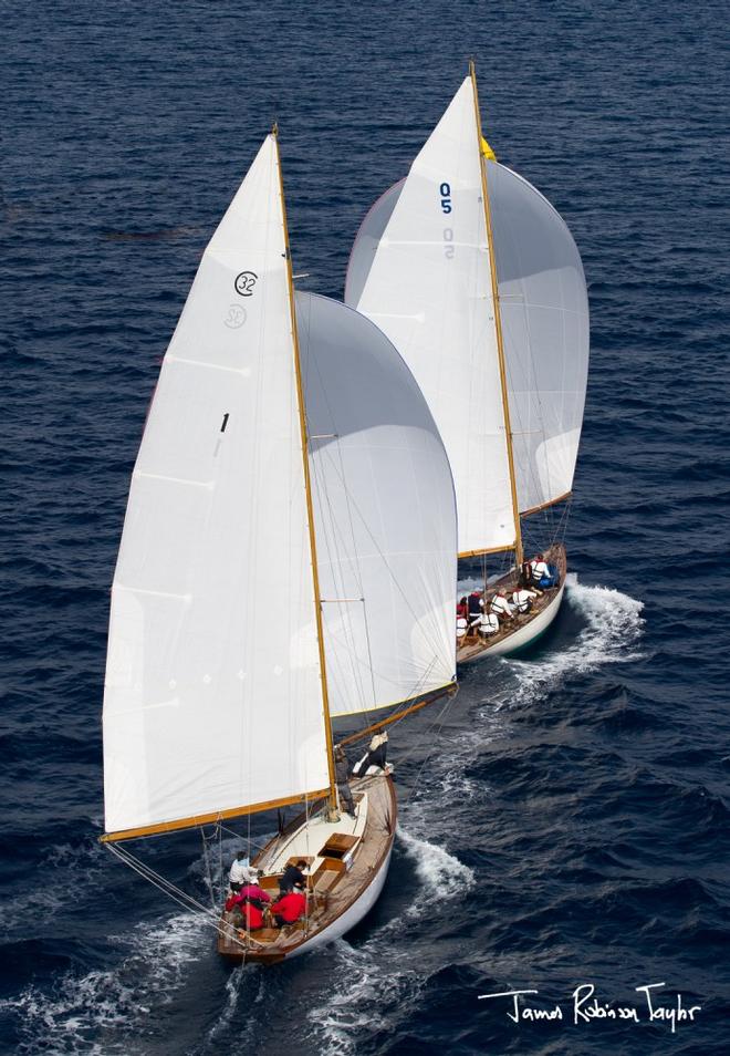 Fleet in action - 2015 Régates Royales-Trophée Panerai ©  James Robinson Taylor