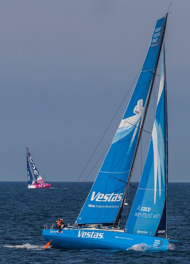 Team SCA and Team Vestas Wind © Carlo Borlenghi/Volvo Ocean Race http://www.volvooceanrace.com