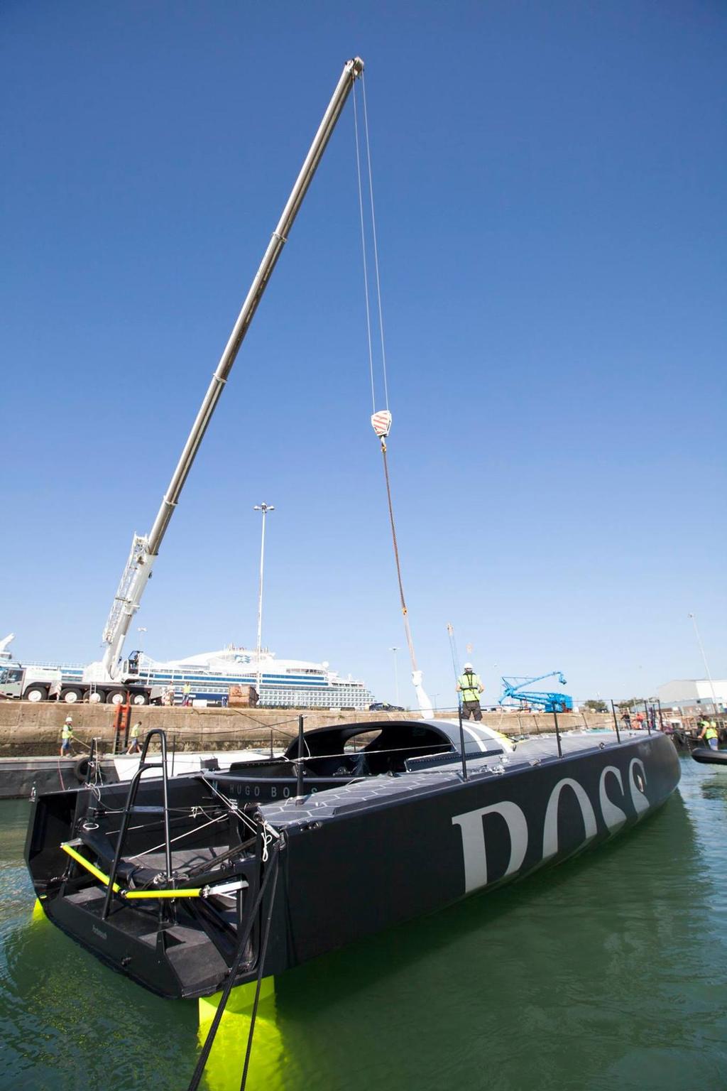 Hugo Boss is launched -  Image : Cleo Barnham  © Alex Thomson Racing