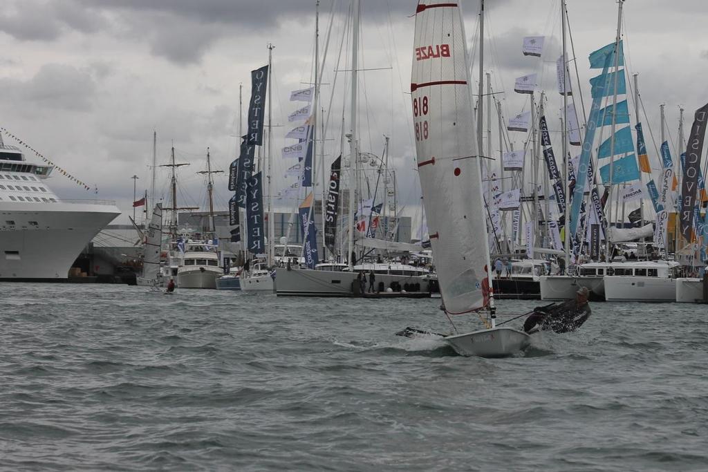 Blaze sailor Mike Lyons photo copyright Simon Lovesey taken at  and featuring the  class