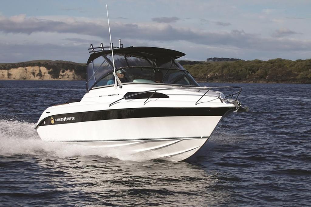 Haines Hunter - Starboard Bow angle web - 2015 Auckland on the Water Boat Show - Viaduct Harbour photo copyright Marine Industry Association . taken at  and featuring the  class