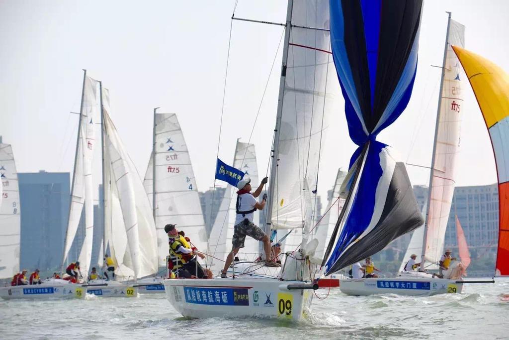 China Club Challenge Match 2015 - Stage 1, fleet racing © Holly Chen