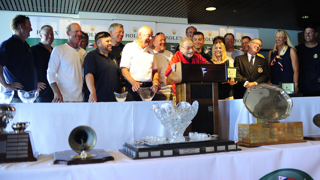 Sy Kleinman's Swiftsure crew, winner of the ORR B division © Chuck Lantz http://www.ChuckLantz.com