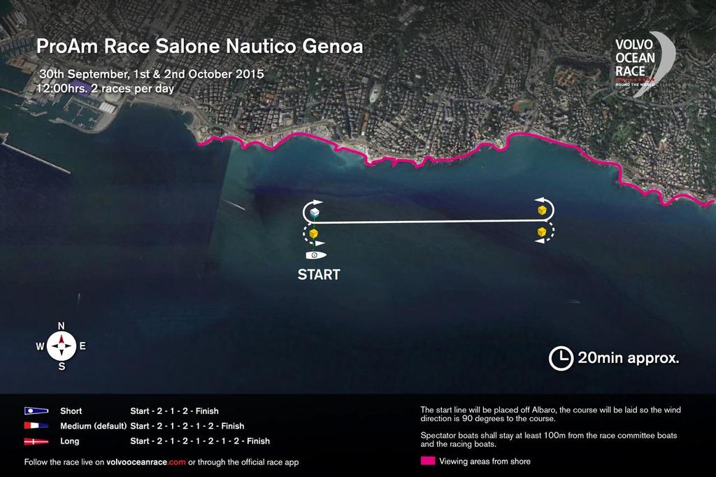 Race course © Volvo Ocean Race http://www.volvooceanrace.com