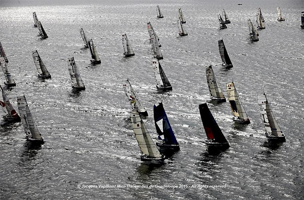 Start - 2015 Mini Transat ©  Jacques Vapillon / Mini Transat http://www.minitransat.fr