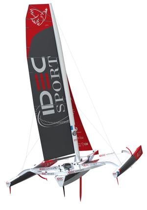 new IDEC SPORT trimaran - 2015 Jules Verne Trophy photo copyright Mer et Media / JB Epron / IDEC Sport taken at  and featuring the  class