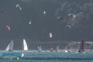 Race from Golden Gate Bridge downhill to the SF/ Oakland Bay Bridge - 2015 Ronstan Bridge photo copyright pressure-drop.us taken at  and featuring the  class
