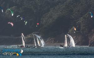 Race from Golden Gate Bridge downhill to the SF/ Oakland Bay Bridge - 2015 Ronstan Bridge photo copyright pressure-drop.us taken at  and featuring the  class