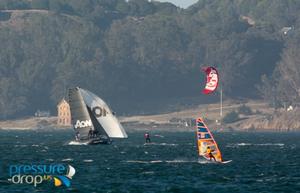 Race from Golden Gate Bridge downhill to the SF/ Oakland Bay Bridge - 2015 Ronstan Bridge photo copyright pressure-drop.us taken at  and featuring the  class