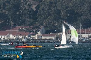 Race from Golden Gate Bridge downhill to the SF/ Oakland Bay Bridge - 2015 Ronstan Bridge photo copyright pressure-drop.us taken at  and featuring the  class