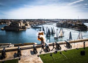 Start of the 34th Rolex Middle Sea Race from Saluting Battery - 2015 Rolex Middle Sea Race photo copyright  Rolex/ Kurt Arrigo http://www.regattanews.com taken at  and featuring the  class