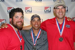 Sammy Lugo, Anthony Radetic and Scott Ford - Second place at the US Sailing Disabled Championship Capri 22 class photo copyright Fara Barnes taken at  and featuring the  class