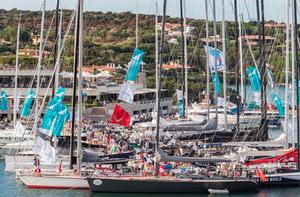 Dockside ambiance in Porto Cervo - 2015 Maxi Yacht Rolex Cup photo copyright  Rolex / Carlo Borlenghi http://www.carloborlenghi.net taken at  and featuring the  class